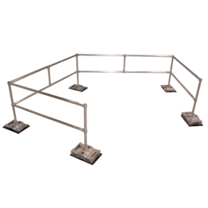 rooftop guardrail angled 18 foot kit | RoofGuard