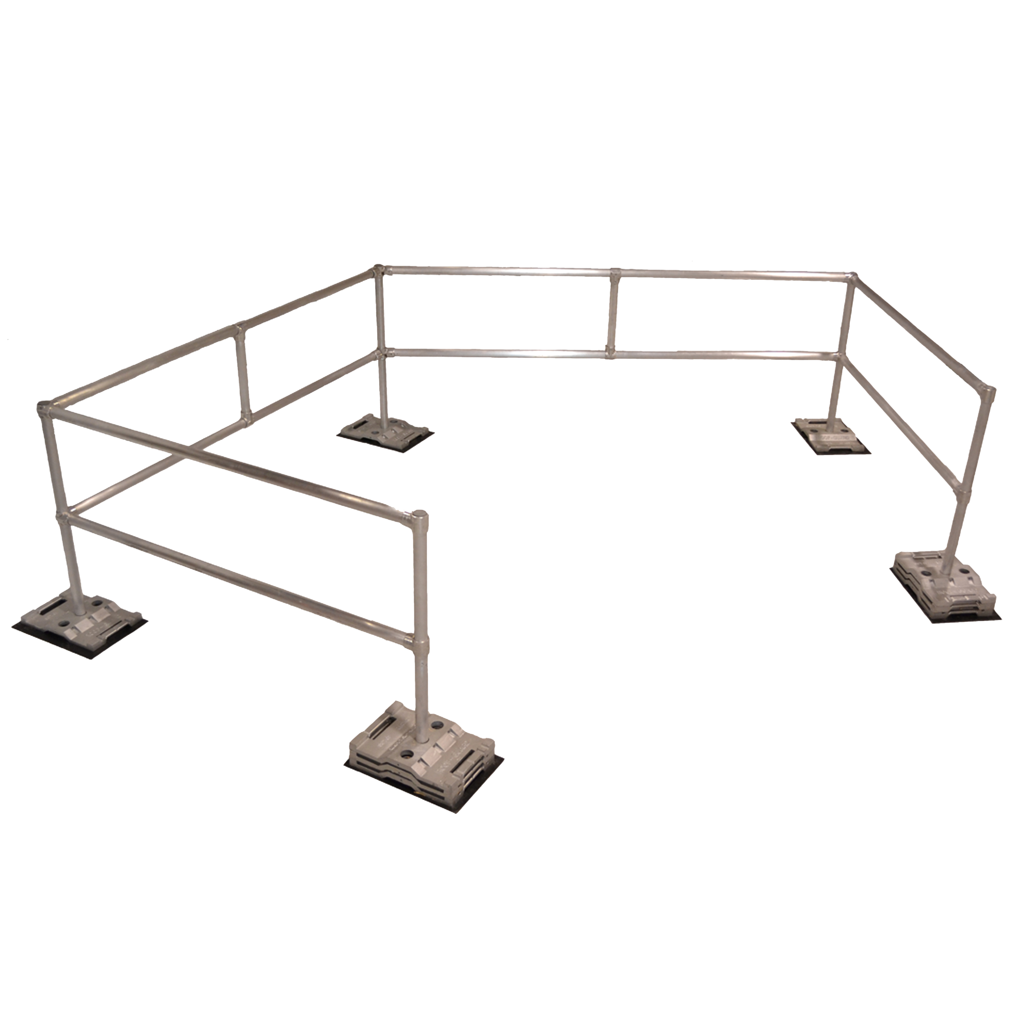 rooftop guardrail angled 18 foot kit | RoofGuard