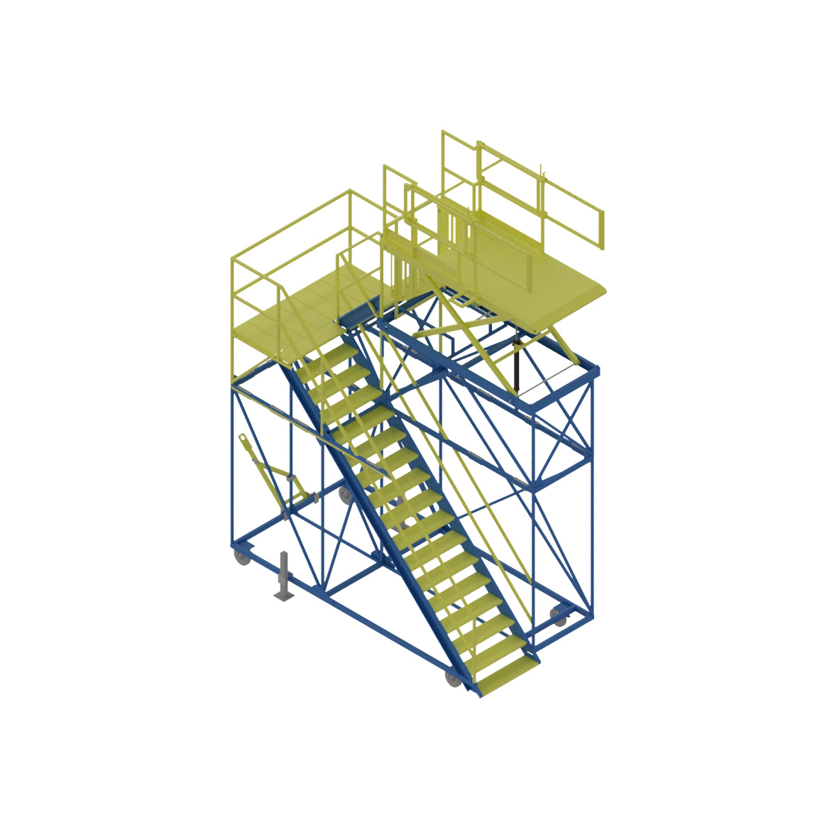 Variable Height Aircraft Access Stand DF101579-01