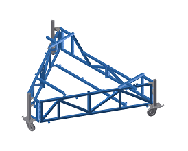 Nose cowl dolly drawing