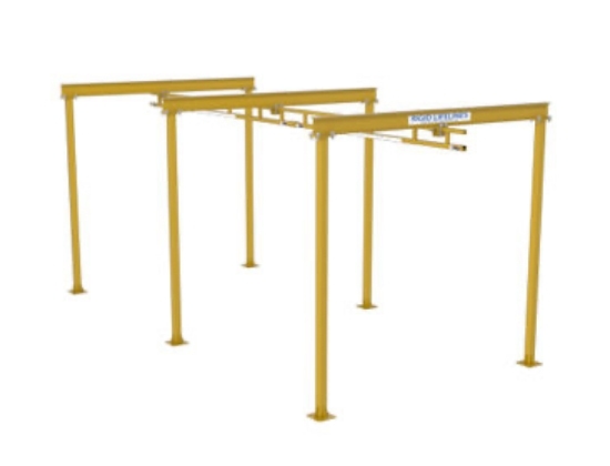 Inverted U rigid rail system | fall protection