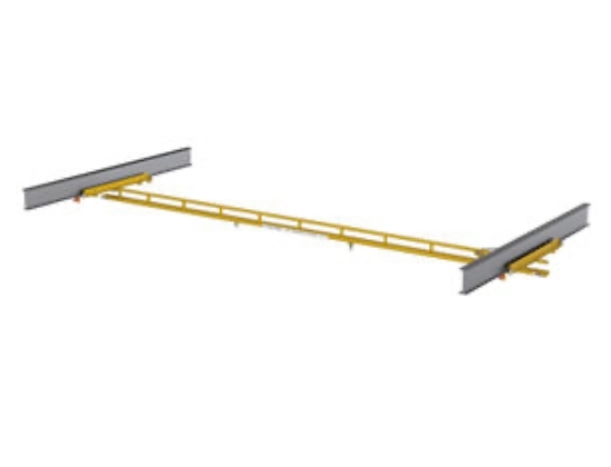 Permanent custom rigid rail rendering | fall protection