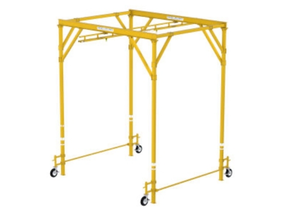 Portable box frame rigid rail system | fall protection