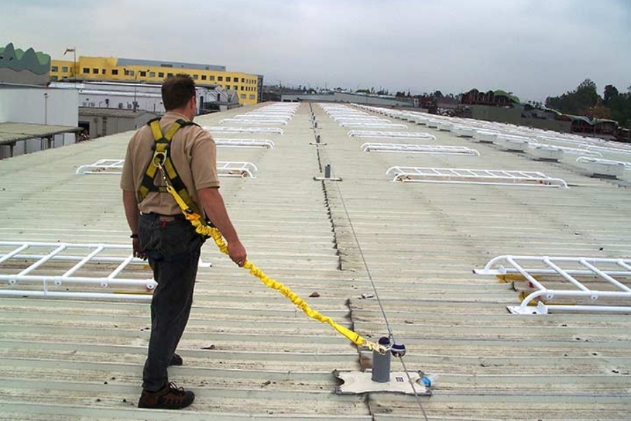 Anchor point fall protection system