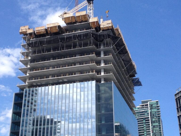 Debris:Fall Protection Netting in Downtown Toronto 02