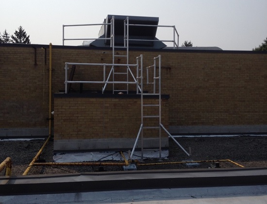 Custom RoofStep System for Multilevel Access