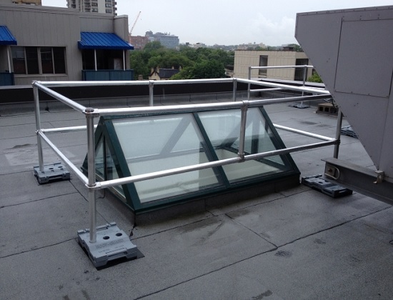 RoofGuard skylight guardrail system | fall protection