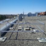RoofGuard Classic Guardrail System Install at Algonquin College