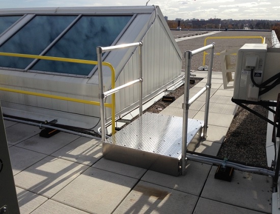 RoofStep Crossover Series and RoofGuard Express Installation to Eliminate Rooftop Trip Hazards