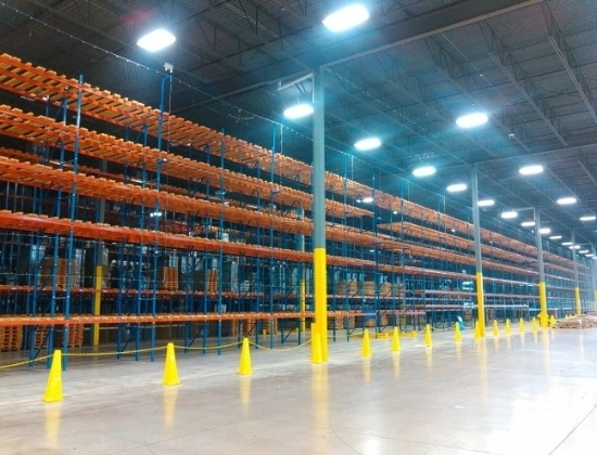 Industrial Racking Safety Netting wide shot