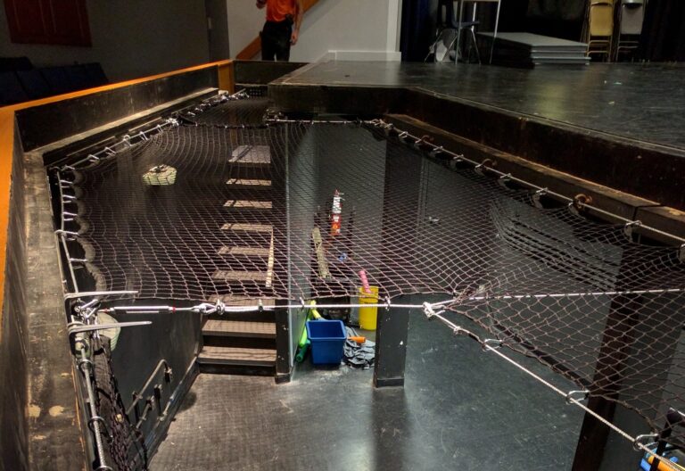 Open pit netting, orchestra pit | safety netting