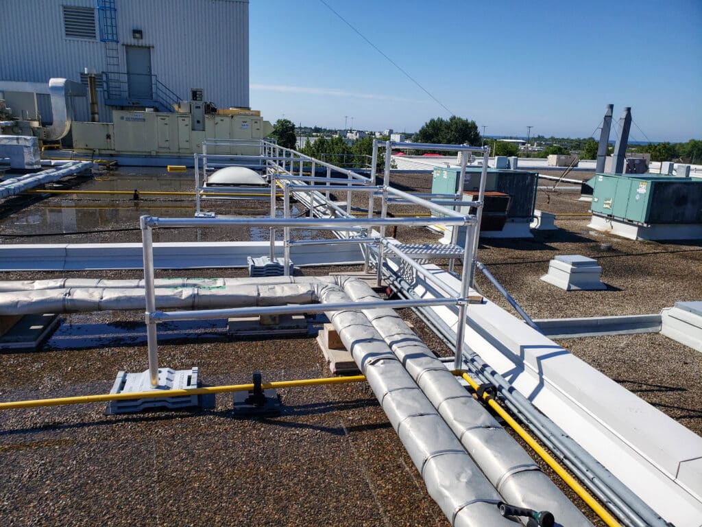 Pick Module Fall Protection Roofguard Custom Guardrail Systems | Liftsafe Fall Protection Division