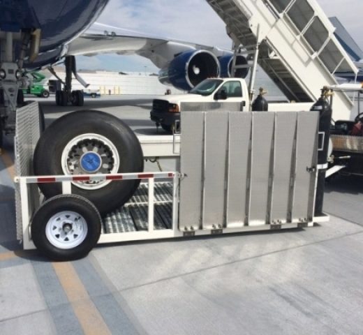 Wheel and brake service cart