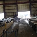 Column mounted flatbed truck netting system | safety netting