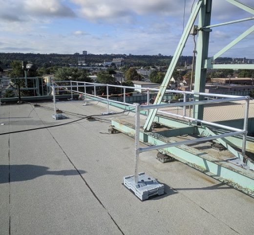 RoofGuard Rooftop Edge Protection and Fixed Access Ladder Egress