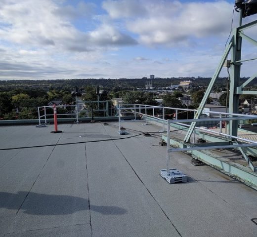 RoofGuard Rooftop Edge Protection and Fixed Access Ladder Egress